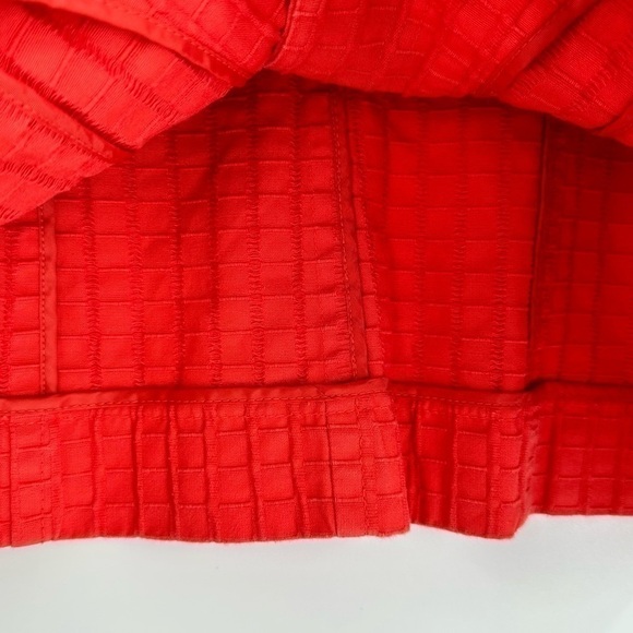Coldwater Creek Women’s Red Orange Cotton Textured Jacket Size 8P - Picture 8 of 11